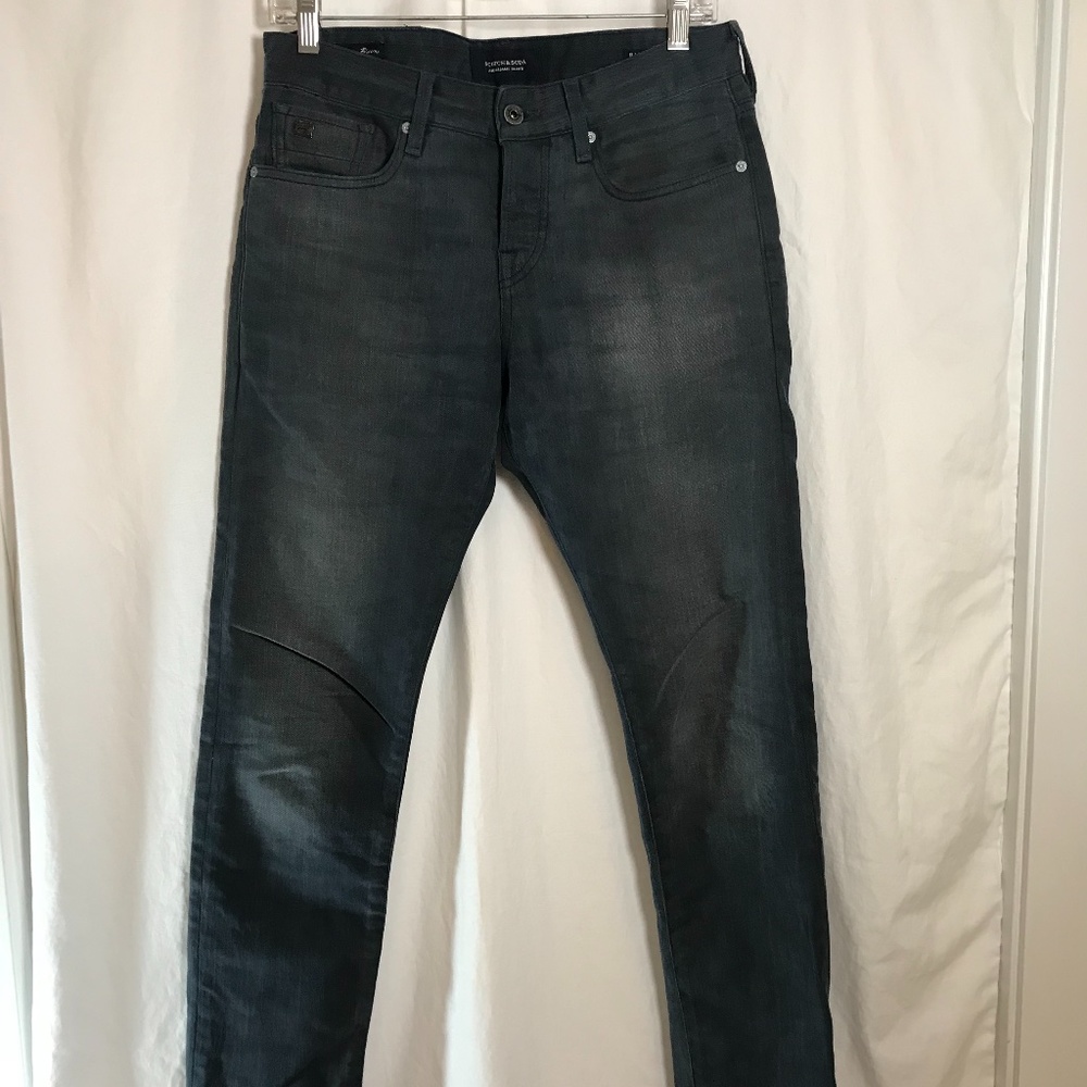 SOLD - Scotch & Soda Charcoal Ralston Regular Slim Fit Denim